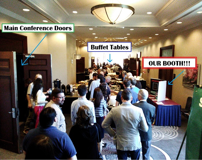Prime location of PLH booth at Imagine No Religion!